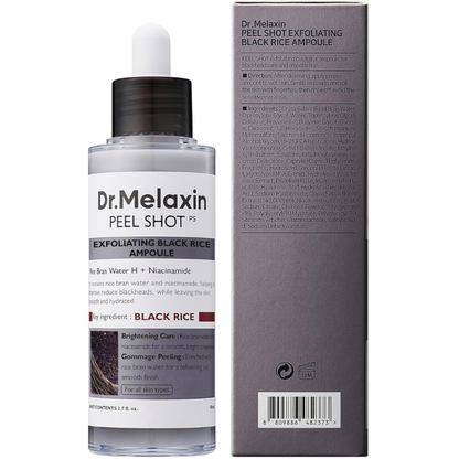 2pcs Dr. Melaxin Peel Shot Glow Kit : White & Black Rice Peeling Ampoule